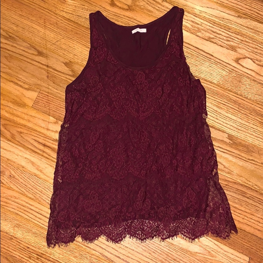Lace tank top